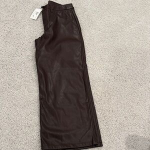 Evereve Women's Dark Brown Wide Leg Pants